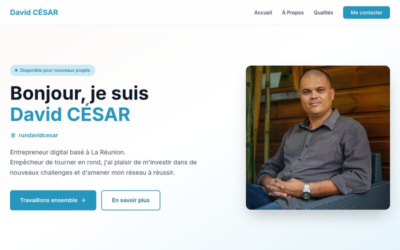 Aperçu du site David CÉSAR