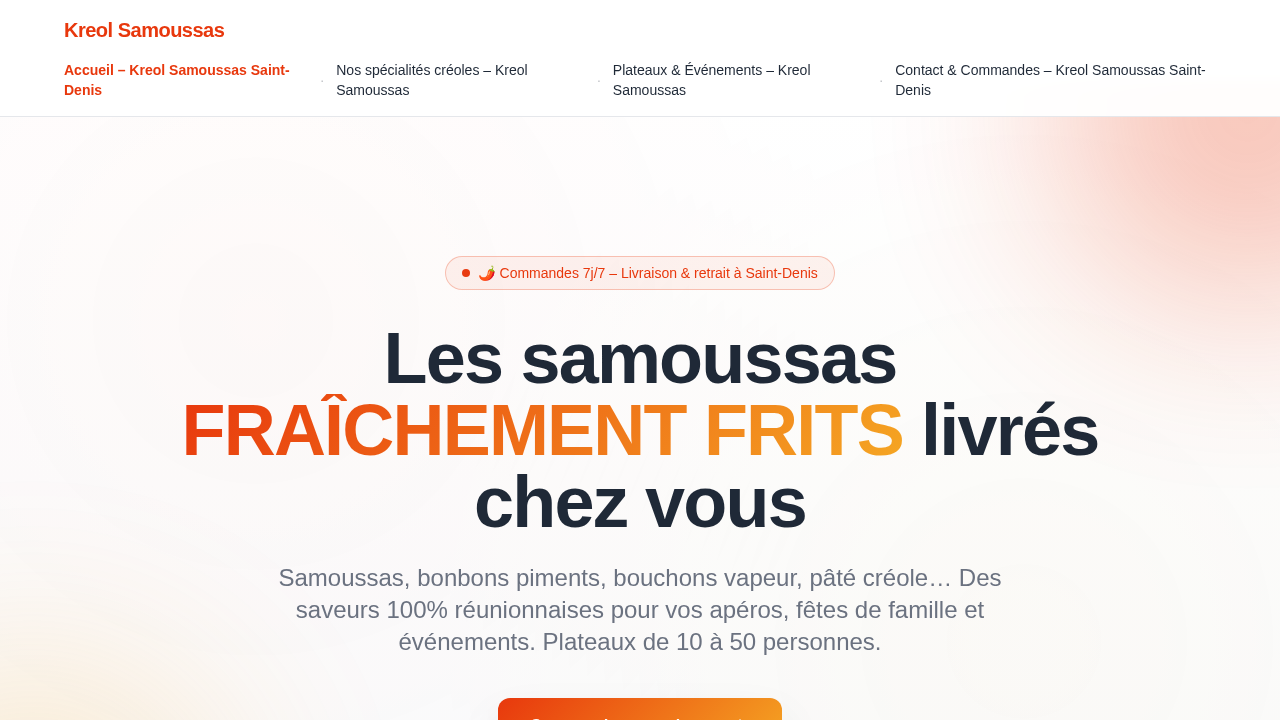 Kreol Samoussas - traiteur